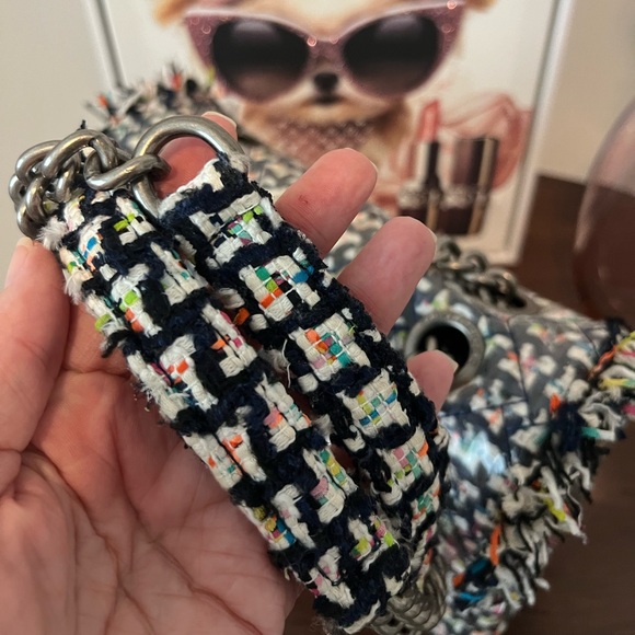 Kurt Geiger London Tweed Kensington Bag - Picture 7 of 17